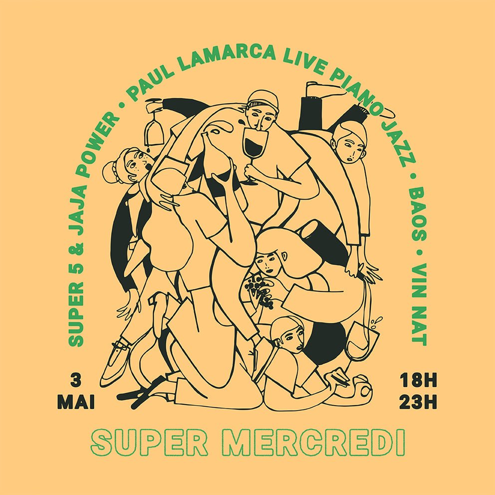 SUPER MERCREDI #1 - Super5 x Jaja Power - 03.05 18h-23h - Jaja Power Lyon